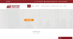 Desktop Screenshot of masterconsultores.com.br